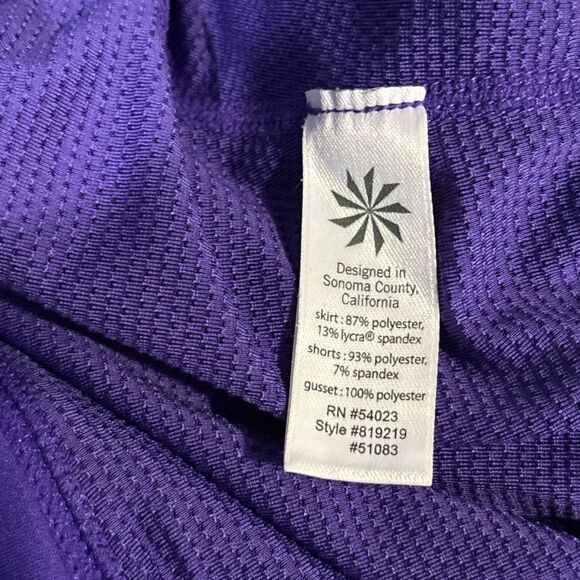 Athleta Tiered Swagger Skort Tennis Running Pickleball Golf Purple Womens Medium - Picture 8 of 10